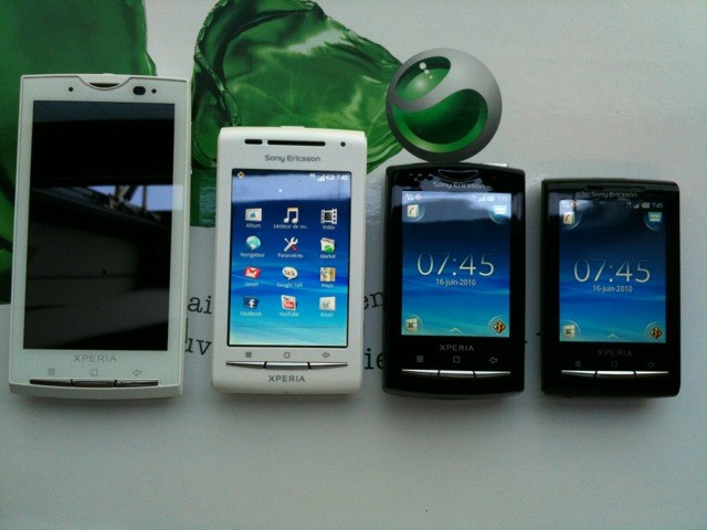 sony ericsson xperia x8 white. the Sony Ericsson Xperia